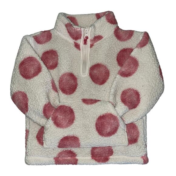 Carter's Child of Mine Sherpa Polka Dot Pullover 2T - Picture 1 of 9